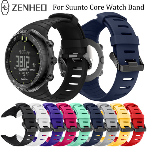 Silicone Watch Strap For Suunto Core Watchband Bracelet Wristband For Suunto Core Replacement Watch Band Accessories ► Photo 1/6