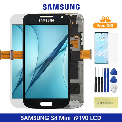 S4 Mini Lcds For SAMSUNG Galaxy S4 Mini Lcd Display Touch Screen Digitizer Assesmbly For Samsung GT I9190 i9192 i9195 Lcds ► Photo 1/6