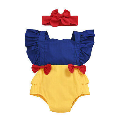 0-24M Princess Newborn Baby Girls Romper Bow Ruffles Jumpsuit Sunsuit Birthday Party Baby Girls Clothes Costumes ► Photo 1/4