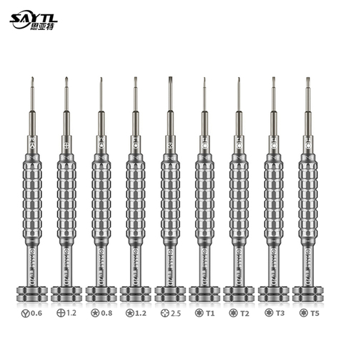 Precision Screwdriver Set y type Torx Cross T1 T2 T3 T5 Screwdrivers Tips with Handle for iPhone 6S 7 8P X Phone Open Hand Tools ► Photo 1/1