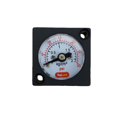 Mini Gauge 0-30psi (0-2bar) - for inline duotight regulator or blowtie  home brew beer brew ► Photo 1/6