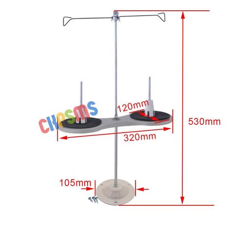 1SET #228776 2 Spool Thread Stand+Iron Base FOR Industrial / household Sewing Machines ► Photo 1/3