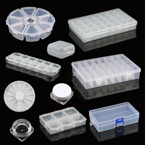 6/8/12/24 Plastic Storage Box Storage Box box for jewelry Diamond Embroidery Craft Bead Pill Storage Tool ► Photo 1/6