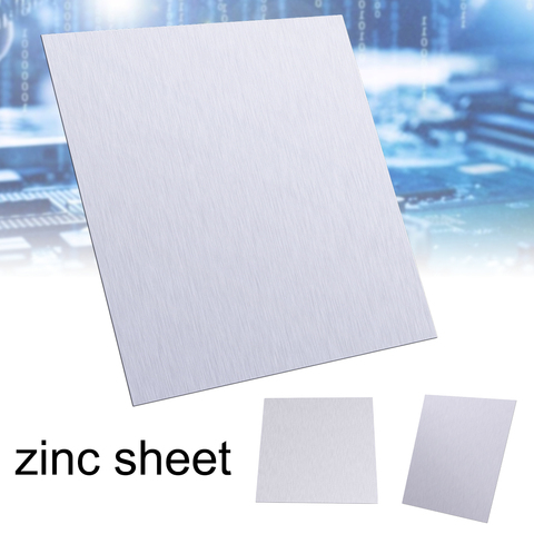 1pc New Arrival 100*100*0.5mm High Purity Pure Zinc Zn Sheet Plate Metal Foil For Science  Lab Accessories ► Photo 1/6