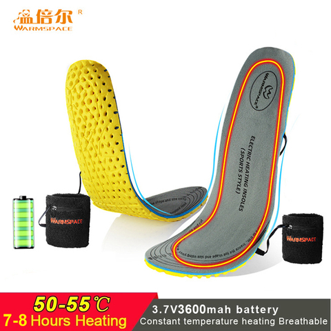 Electric Heating Insoles with 2*3600MAH Battery Operated Damping Breathable Sports Insoles for Winter Outdoor Gear ► Photo 1/6