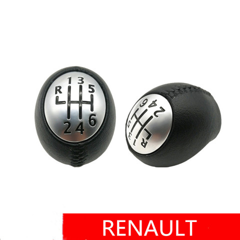 6 Speed Car Gear Shift Knob Head Stick Gloss Matt Gear Shifter For RENAULT Laguna Megane 2 Clio 3 Scenic 2 ► Photo 1/5