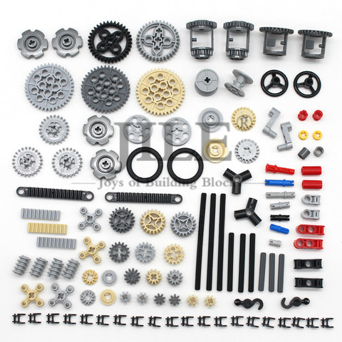 Moc Technology Parts Bulk Gear Cross Axle Pin Conector Wheels Chain Link Car Compatible with Mindstorms Building Bricks Blocks ► Photo 1/6