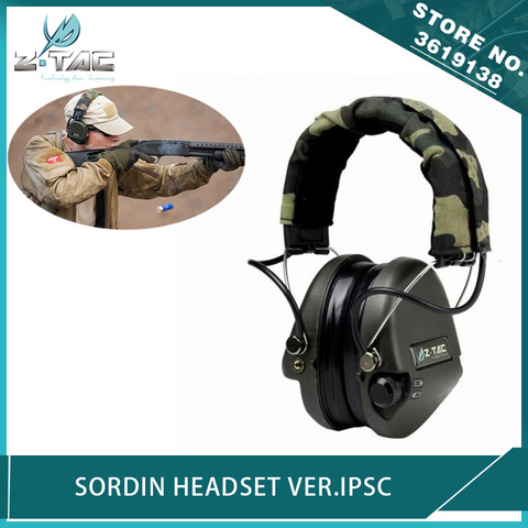 Z-Tactical Airsoft Sordin Headset for IPSC  Noise Reduction Shooting Headphone Hunting Protective Earphone for Military Radio ► Photo 1/6