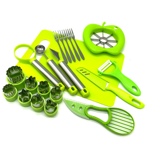 DIY Vegetable Fruit Cutter Mold Set 5pcs/11pcs/21pcs Food Decor Cutting Shaper Cake Slicer Fruit Carving Knife Kitchen Gadgets ► Photo 1/1