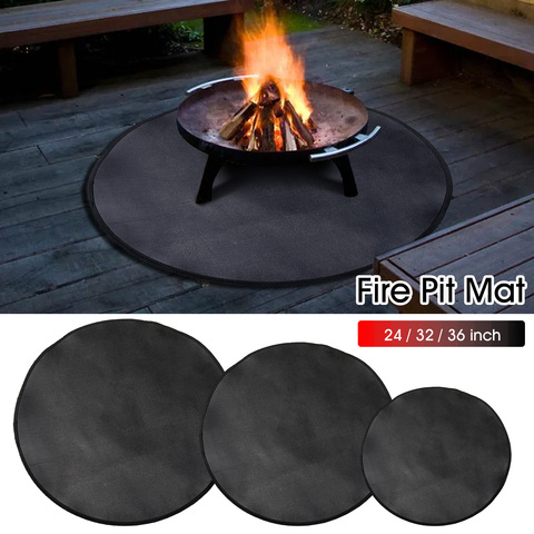 The Fire Pit Mat Fireproof Mat And Barbecue Deck Protection Mat Fire-resistant Round Lawn Protection Mat For Fireplace Stove ► Photo 1/6