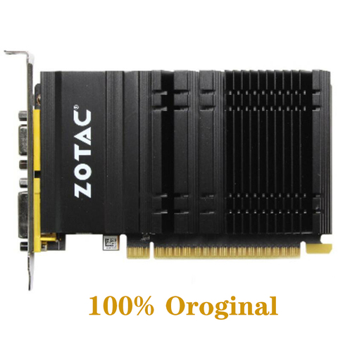 ZOTAC Video Card GeForce GT610 1GB 64Bit GDDR3 Graphics Cards GPU Map For NVIDIA Original GT 610 1GD3 DVI VGA PCI-E Used ► Photo 1/4