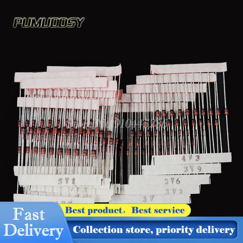 14values*10pcs=140pcs Assorted Assortment Set New electronic diy kit 1/2W 0.5W Zener Diode 3.3-30V ► Photo 1/2