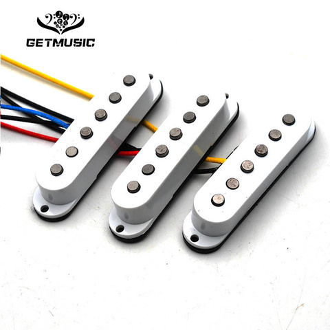 With demo 3pcs/set Alnico 2 stragger pole guitar pickups DIY alnico II single pickup for custom guitars guitarra ► Photo 1/4