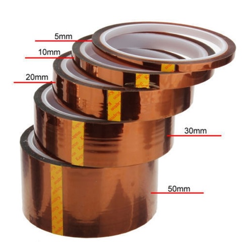 1PC professional100ft Heat Resistant High Temperature High insulation electronics industry welding Polyimide Kapton Tape L*5 ► Photo 1/6