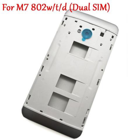 New Original Middle Frame Panel Housing Cover Case For HTC One M7 802w 802t 802d (Dual Sim) Replacement ► Photo 1/4