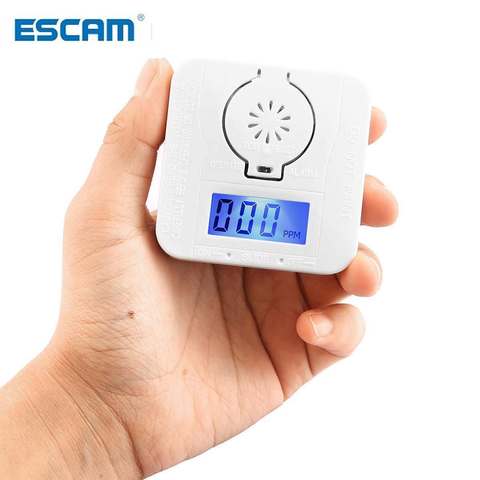 New-Co Carbon Monoxide Smoke Detector Alarm Poisoning Gas Warning Sensor Security Poisoning Alarm Lcd Photoelectric Detectors ► Photo 1/6