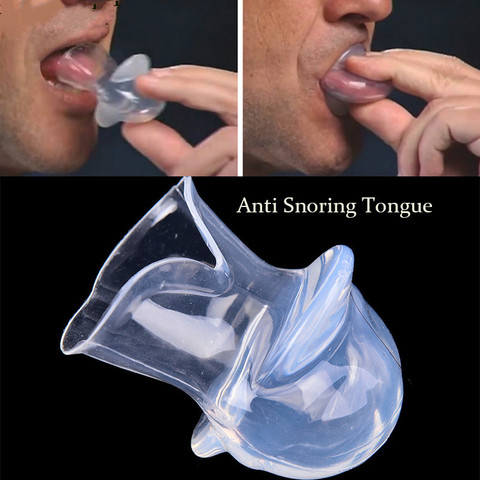 Silicone Anti Snoring Tongue Retaining Device Snore Solution Sleep Breathing Apnea Night Guard Aid Stop Snore Sleeve ► Photo 1/6