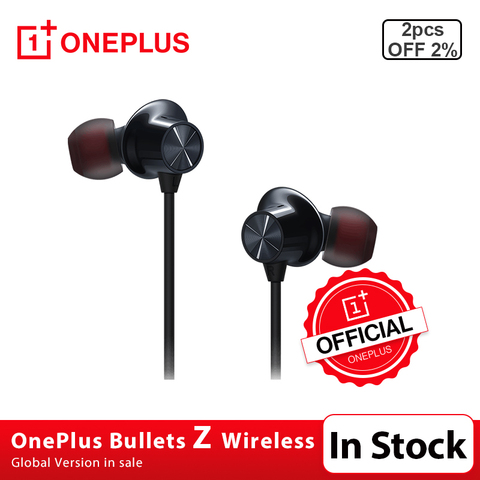 New OnePlus Bullets Wireless Z Earphones Magnetic Control Quick Switch Pair Warp Fast Charge For Oneplus 8 Pro Similar Bullets2 ► Photo 1/6