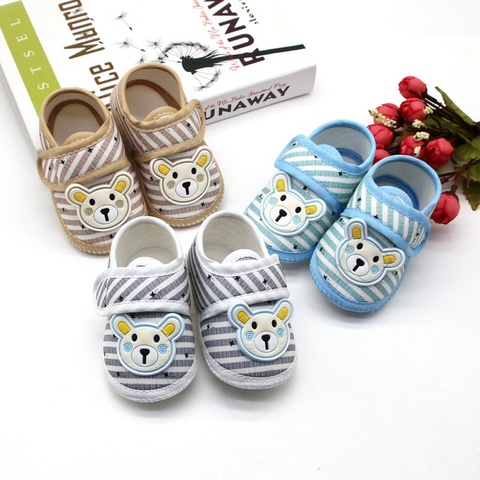 Spring Autumn Baby First Walkers Infant Baby Girls Boys Anti-Slip Shoes Cartoon Animals Newborn Slipper Shoes 0-18 Months ► Photo 1/6