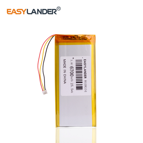 3 thread 8448104 3.8V 6700MAH (polymer lithium ion battery) Rechargeable batteries Li-ion battery for tablet pc Gpd Win 1 ► Photo 1/5