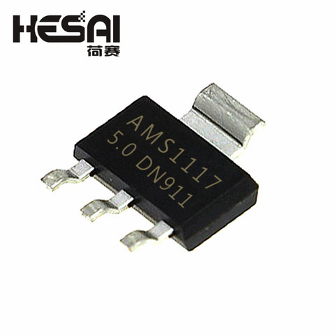 10Pcs Original AMS1117-5.0 AMS1117-5.0V , AMS1117 1117 5V 1A SOT223 Voltage Regulator ► Photo 1/3