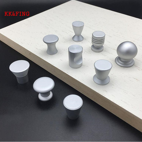 KK&FING Aluminum Silver Handle Jewelry Armoire Dresser Knobs Drawer Cabinet Pulls Kitchen Wardrobe Handle Hardware Free Shipping ► Photo 1/6