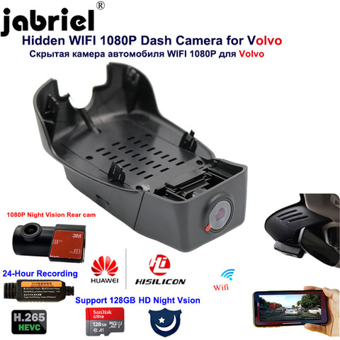 Full HD 1080P 2K Wifi Car Camera dash cam 24H video recorder Dual Len car dvr for Volvo s90 v60 xc60 s60 xc90 s80 v50 v40 s40 ► Photo 1/6