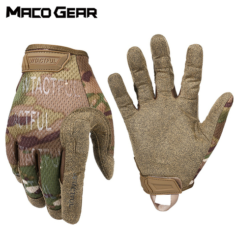 Tactical Glove Military Army Full Finger Gloves Men Airsoft Biking Sports Camping Training Cycling Paintball Lightweight Camo ► Photo 1/6
