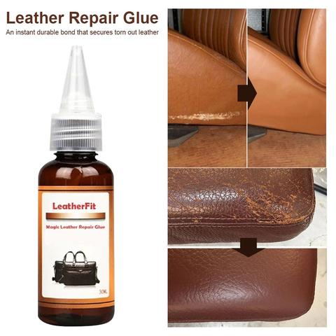 30ML Leather Repair Kit Furniture Couch Car Seats Sofa Jacket Maintenance Shoes Waterproof Leather Refinish Repair Cream Glue ► Photo 1/6