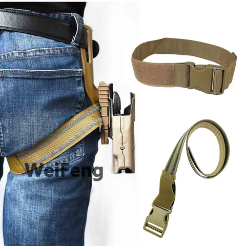 Tactical Drop Leg Non-slip Velcro Band Strap Safa Waist Belt Platform with QLS 19 22  Hunting Gun Holster Paddle Belt Loop ► Photo 1/6