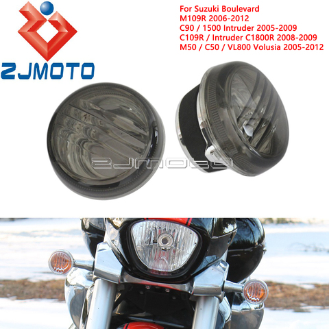 Motorcycle Turn Signals  Light Lens For Suzuki Boulevard M109R VL800 Volusia C90 1500 Intruder Blinkers Lens Cover Front Rear ► Photo 1/6