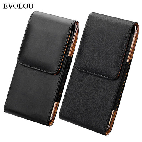 Universal Belt Clip Cover Phone Pouch for Samsung M21S F41 S20 FE A31 A41 A51 A71 M30S M31S Flip Leather Case Waist Bag Holster ► Photo 1/6