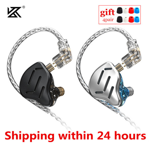 KZ ZAX 1DD 7BA Hybrid In Ear Earphones 16 Driver Unit Headset HIFI DJ Monitor Earbuds Earphone KZ ZSX C10 PRO AS16 CA16 ZS10 PRO ► Photo 1/6