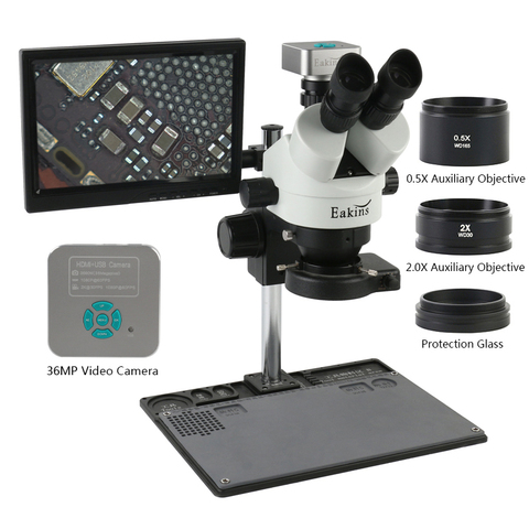 eakins trinocular microscope