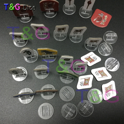 NEW Set High Quality Transparent Plastic Stand for 2mm Paper Card, Board Game Components Card Holder ► Photo 1/6