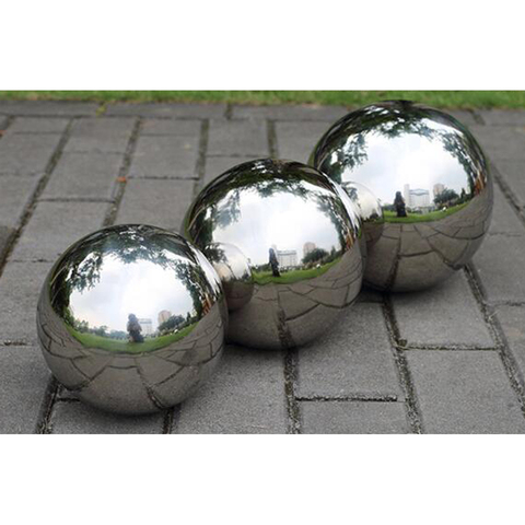 Gazing Balls Sliver Stainless Steel Hollow Balls Globes Floating Pond Balls ► Photo 1/5