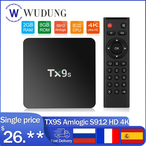 Tanix TX9s TV Box 2GB RAM 8GB Amlogic S912 HD 4k 60fps Set Top Box Media player Wifi 1000M Support Youtube Google Fast TV BOX ► Photo 1/5