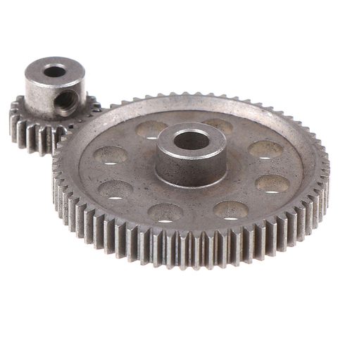 2pcs (21t+64t) 11184 & 11181 Differential Metal Main Gear 64t Motor Gear 21t Cap Circumference 1/10 94170 Car ► Photo 1/6