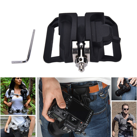 Fast Loading Holster Hanger Quick Strap Waist Belt Buckle Button Mount Clip Camera Video Bags For Sony/Canon/Nikon DSLR Camera ► Photo 1/6