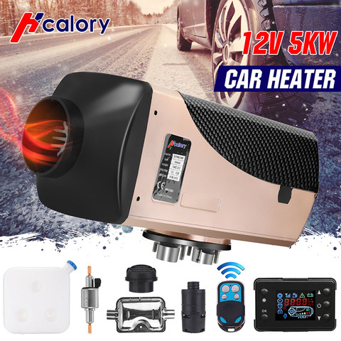 12V /24V 5KW Car Diesels Air Parking Heater Car Heater LCD Remote Control Monitor Switch + Silencer for Trucks Bus Trailer Heate ► Photo 1/6