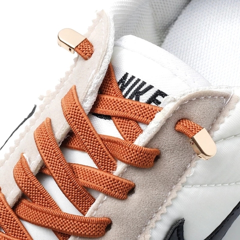 Off white No Tie Shoe laces Elastic Shoelaces Outdoor Leisure Sneakers Quick Safety Flat Shoelace Kids And Adult Lazy laces ► Photo 1/6