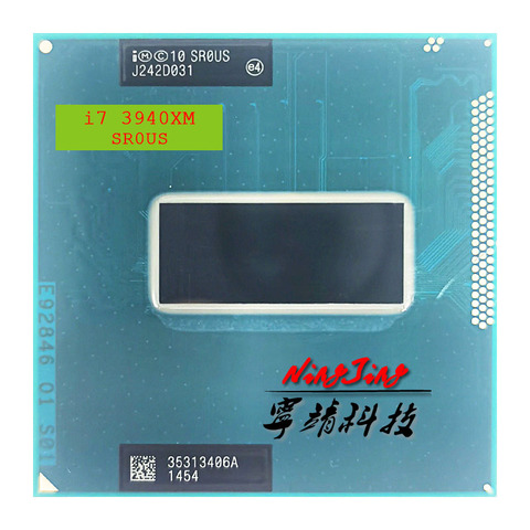 Intel Core i7-3940XM i7 3940XM SR0US 3.0 GHz Quad-Core Eight-Thread CPU Processor 8M 55W Socket G2 / rPGA988B ► Photo 1/1