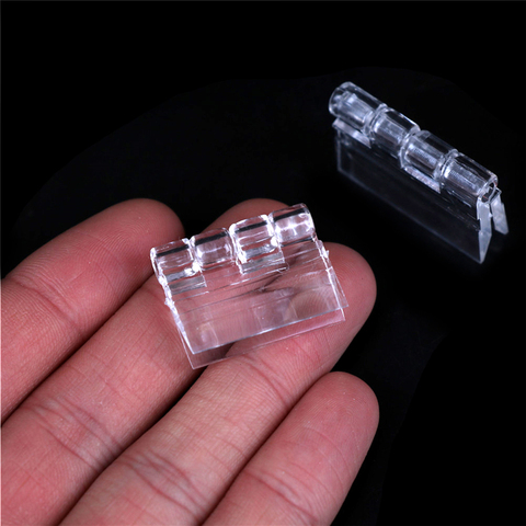 10Pcs/Lot Plastic Folding Hinges Transparent  Hinge Durable Clear Acrylic Hinge Tools Wholesale ► Photo 1/6