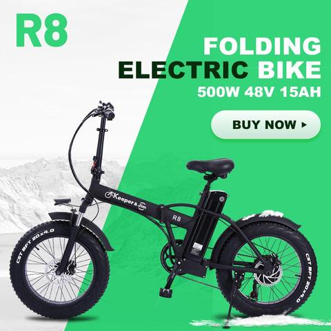 Electric bike 500W 48V15ah 45km/h Double battery electric mountain bike 4.0 fat tire Electric Bicycle beach E-bike ► Photo 1/6