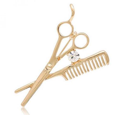 New Trend Fashion Accessories Barber Scissors Brooch Brooch Men Brooch Pin Brooches For Women Enamel Pin Wholesale ► Photo 1/5