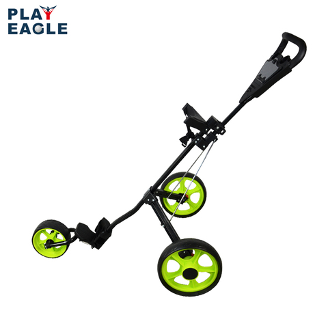 Golf Push Cart Lightweight 3 Wheels Foldable Golf Club Push Pull Cart Trolley Golf Pull Cart ► Photo 1/6