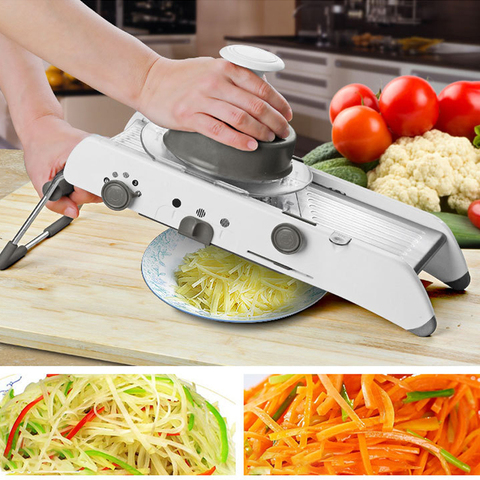 Mandoline Vegetable Cutter Slicer Grater Multi-functional Vegetable Julienner Adjustable Safe Blades Grater Kitchen Accessories ► Photo 1/6