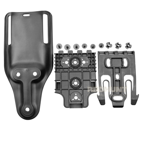 Quick Locking System Kit with QLS 19 and QLS 22 Polymer Hunting Gun Holster Glock 17/USP/M9 Belt Platform Set ► Photo 1/6
