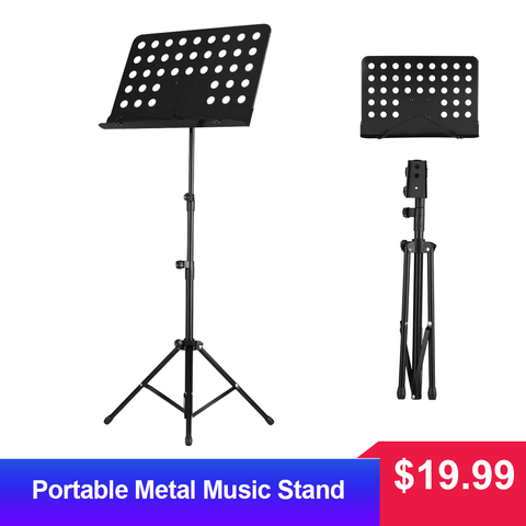 Portable Metal Music Stand Detachable Musical Guitar Instruments for Piano Violin Guitar Sheet Music Pink Music Accessaries ► Photo 1/6