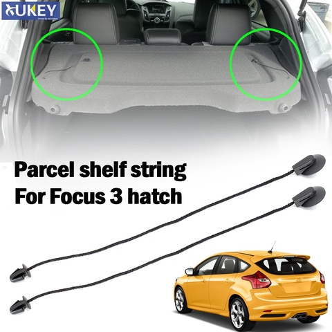 2X For FORD FOCUS 3 hatch MK3 2012 - 2022 REAR TRUNK Parcel Shelf Tray Load Inner Tonneau Cover Lift string strap Clips ► Photo 1/6